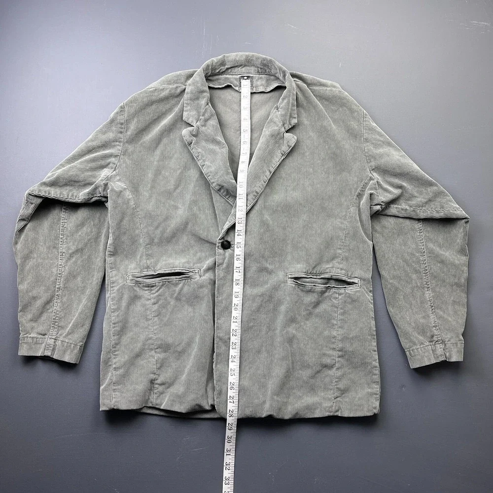 NSF Corduroy Blazer Jacket Women's Small Gray Relaxed Classic Western Casual Y2K - Picture 6 of 14